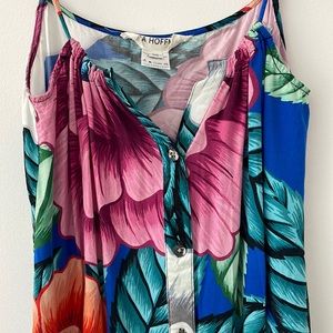 Mara Hoffman Vintage Cover up | Blue Floral | XS